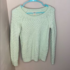 Mint green knit sweater